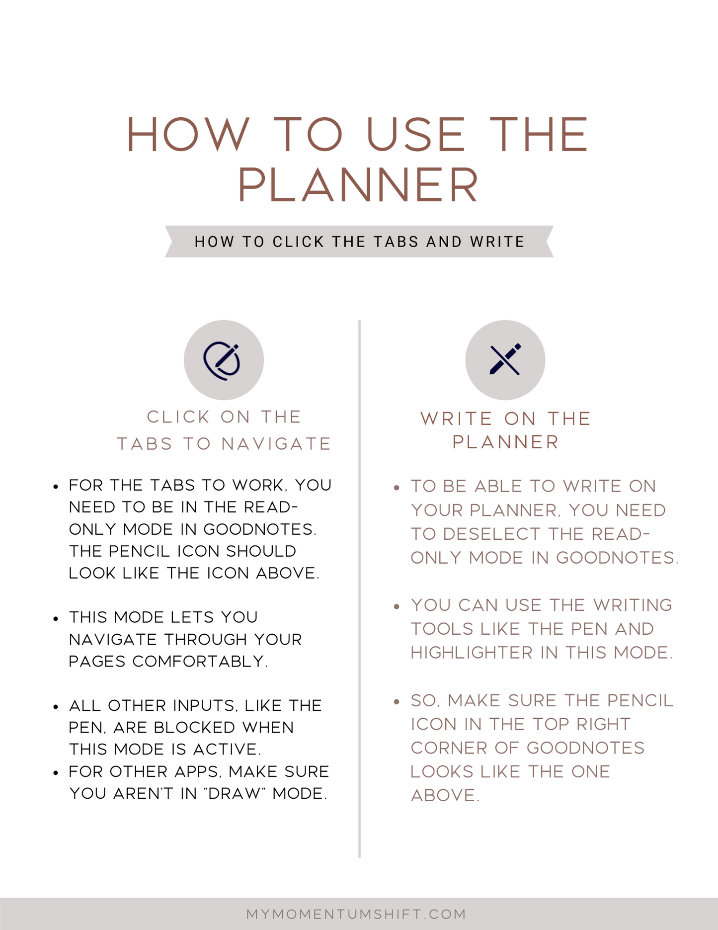 The Momentum Shift Planner - Digital